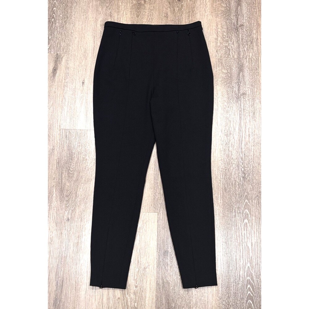 Alexander Wang Pants Black Ankle Zip Wool Blend Skinny Trousers Moto Womens 10